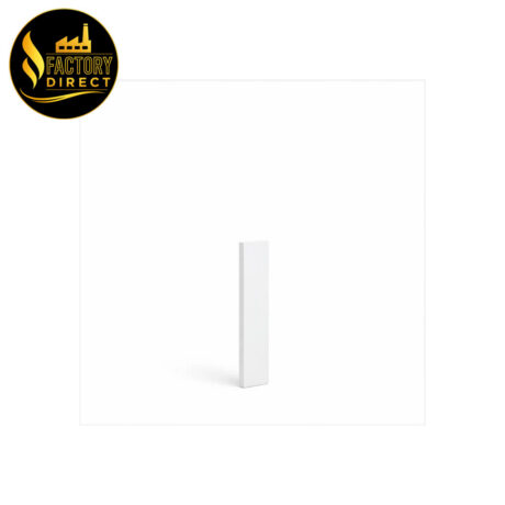 White Side Rail Shelf Support for wardrobe shelving