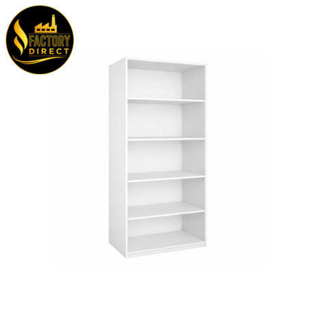 White Tall Wardrobe Cabinet With Shelves