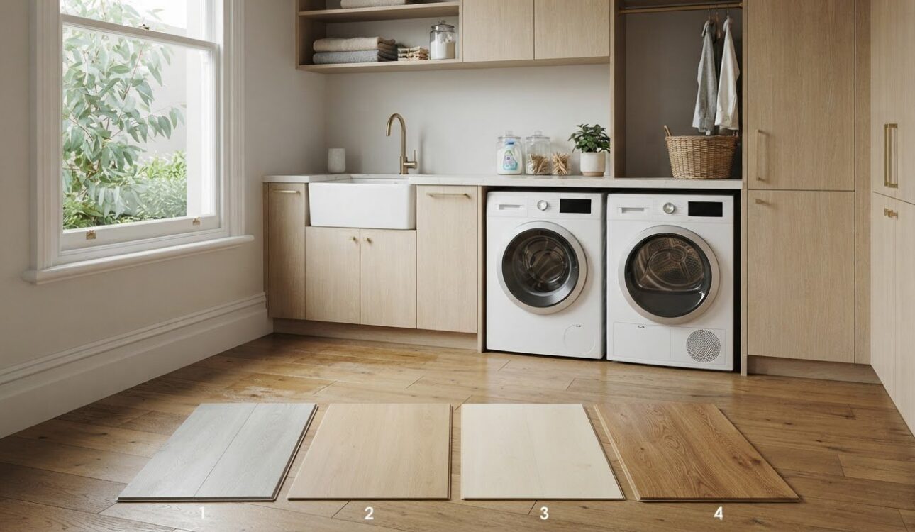 Laundry room flooring options compared: hybrid, vinyl, laminate and wood