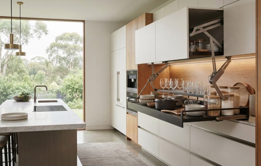 Smart Pull Down Kitchen Cabinets for Melbourne Homes